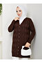 Women's Wave Patterned Buttoned Long Sleeve Cardigan - 2