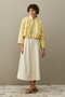 Multi Pleated Jacket Yellow - 5