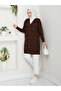 Women's Wave Patterned Buttoned Long Sleeve Cardigan - 5