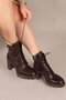 Rostock Heeled Boots with Lace Accessories Brown - 7