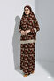 Two-Piece Skirted Shawl-Printed Headscarf Women's Prayer Dress - 2