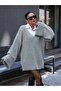 Plus Size Sleeve Folding Sweater - 5