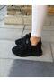 Women's Patterned Stone Detailed High-Sole Walking Shoes - 4