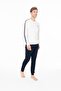 18942 Men's Ecru Round Neck Long Sleeve Pajama Set - 3
