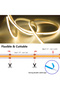 DC 5V USB LED COB Strip with Inline Touch Dimming Switch 3 Meter White Warm - 3
