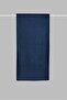 Silk Evening Dress Shawl with Stone Edge - Navy Blue - 2