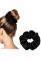 Black Color Satin Bagel Buckle - 3