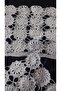 Hand Knitted Crochet 2 Pieces (37X25) Hand Embroidered Pillow Head Cotton Thread/Handcrafted Dowry Lace/Vintage - 2
