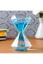 Diamond Design Liquid Hourglass Crystal Tabletop Accessory Blue Color Stress Relief Gift Decorative - 5
