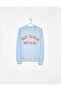 Women’s Light Blue Sweatshirt – “West Colorado Mountains” Graphic Crewneck Pullover - 2