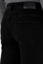 Men's Woven Fabric Slim Fit Black Denim Pants - 3
