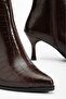 Vianna Brown Pointed Toe Heeled Women's Boots - 2