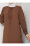 Honeycomb Fabric Ruffled Sena Ferace (Brown) - 3