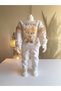 Girl's Plush Detailed Embossed Thick Suit with Pockets 100% Cotton Labubu - 6