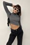 Alicia Women's Ribbed Knit Turtleneck Sweater |   Long Arm, Slim Fit , Single and Double Pack Option - 3