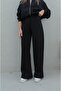 Women's Winter 3-Thread Oversized Fit Bomber Jacket Tracksuit Set - 3