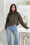 Oversize Hair Braided Half Zipper Knitwear Sweater Aw25Kz0052 - 5