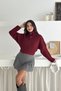Oversize Hair Braided Half Zipper Knitwear Sweater Aw25Kz0052 - 2