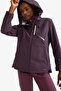 Warm Water Repellent Slim Fit Hooded Fleece Inside Zippered Coat E9235Ax25Au - 5