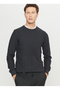 Crew Neck Standard Anthracite Melange Men's Sweater Ace049261266_Anm - 3