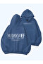 Unisex Letter Printed Long Sleeve Hooded Sweatshirt,