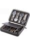 Watch Box Portable Travel Zipper Case PU Leather (8 Slot - Black)