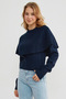 Cape Detailed Knitwear Sweater - 4