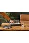 Solid Espresso Wood Watch Box Organizer with Glass Display - 7
