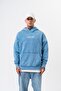 Men's Mask Off Printed Washable Hooded Oversize Hoodie Blue - 2