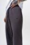 Men's Basic Baggy Sweatpants with Text Detail Smoked - 5