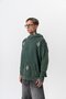 Men's 10 Printed Washable Hooded Oversize Hoodie Green - 3
