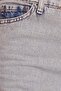 Women's Regular Fit Classic Cut Cotton Wide Leg Dark Light Gray Jeans - 6