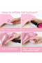 45cm Fuchsia Starry Dark Pink Balloon - Birthday Flying with Helium - 5
