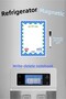 Yaz Sil Manifest 777 Blue to Do List Magnetic Refrigerator Note Holder Home Decoration List Board Missing Lis