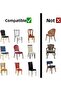 Brick Pattern Lycra Jacquard Fabric Chair Cover, Elastic, Stretch Chair Slipcover 1Pc - 5