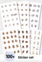 6-Piece Sticker Set / Bullet Journal / Scrapbook / Agenda Sticker Set / Sticker Book