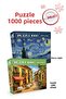 2 Pcs 1000 Piece Puzzle - Starry Night and Sunny Cafe Street