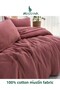100% Cotton Muslin Double Duvet Cover Set - 2