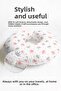 Crown Patterned Cotton Neck Pillow - Princess Theme Pink Gray Children & Adult Travel Pillow - 7