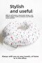 Baby Bottle Pacifier Star Patterned Cotton Neck Pillow - Pastel Pink Mint Children's Themed Travel Pillow - 3