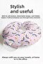 Colorful Rainbow Star Pattern Neck Pillow - Cute Pink Yellow Kids & Adult Travel Pillow - 6