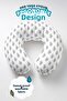 Black Leaf Pattern Cotton Neck Pillow - Minimalist Gray White Adult Travel Pillow - 4