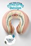 Eye Motif Cotton Neck Pillow - Bohemian Pattern Beige Pink Soft Travel Pillow - 7