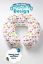 Tropical Flamingo Cotton Neck Pillow - Pineapple Leaf Pattern Pink Green Travel Pillow - 7
