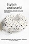 Heart Patterned Cotton Neck Pillow - Modern Gold Black White Adult Travel Pillow