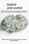 Colorful Forest Pattern Cotton Neck Pillow - Kids & Adults Natural Orange Blue Travel Pillow - 7