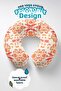 Ethnic Patterned Cotton Neck Pillow - Modern Orange Cream Adult Travel Pillow - 2