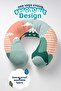 Mountain Landscape Patterned Cotton Neck Pillow - Pastel Green Salmon Cloudy Soft Travel Pillow - 2