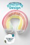 Colorful Rainbow Ergonomic Neck Pillow - Pastel Yellow Pink Soft Travel Pillow - 4