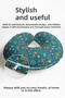 Sea-Themed Cotton Neck Pillow - Cute Octopus Turquoise Orange Travel Pillow - 5